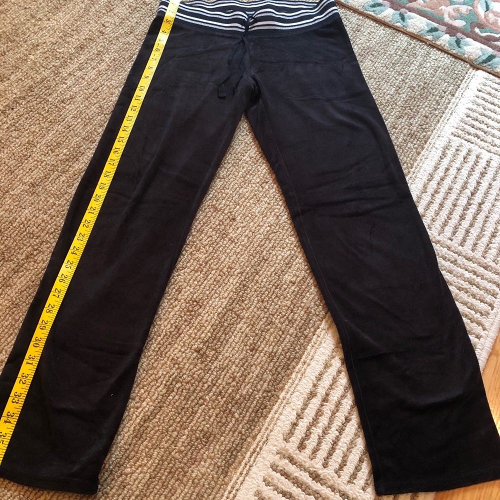 Victoria’s Secret  small short velour black pants
